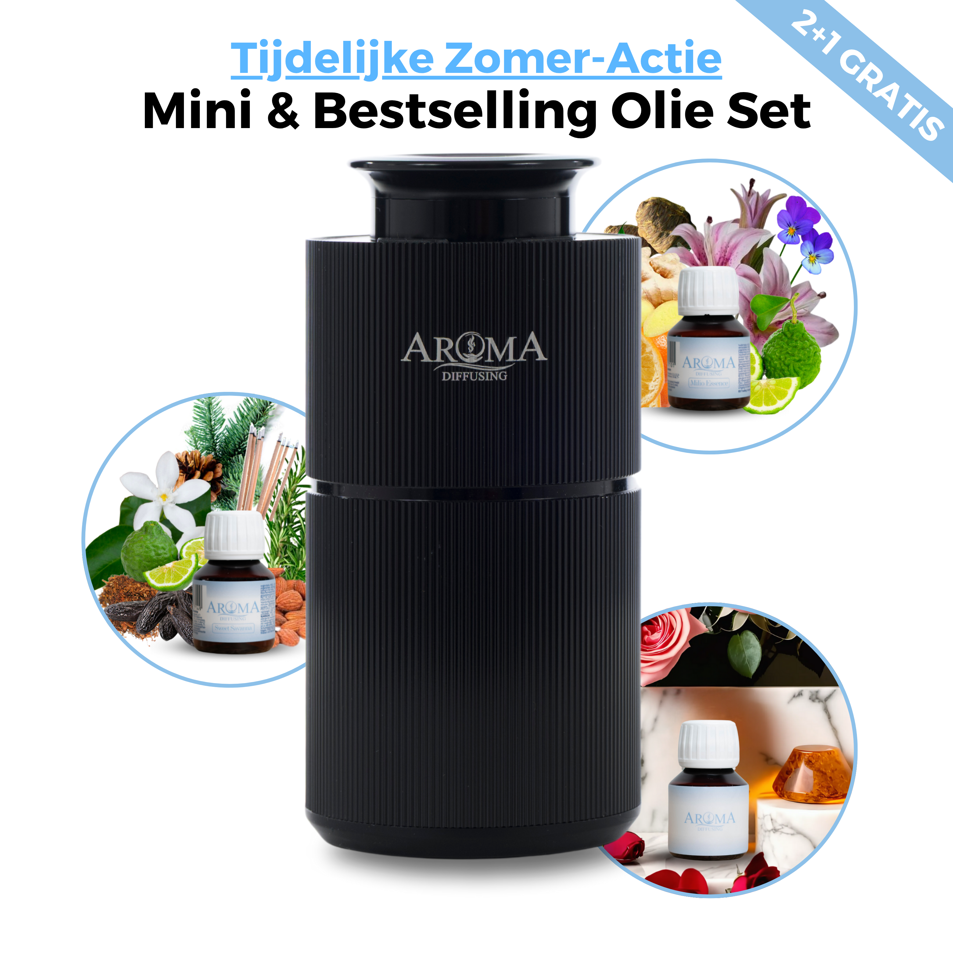 Aroma Diffuser Mini - Draadloos - 20m²