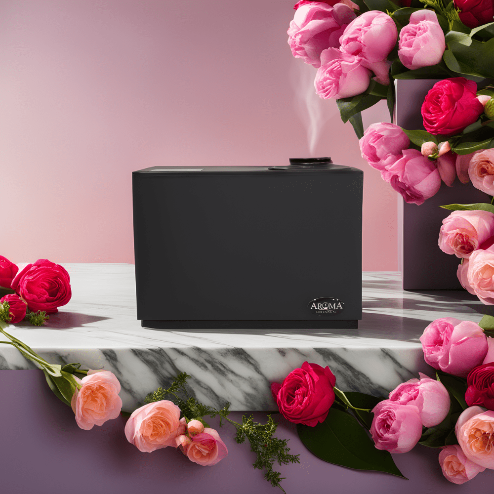 geurmachine zwart grote ruimtes in gebruik geur geurolie - Aroma Diffuser Smart - 200m² - Professioneel - AromaDiffusing