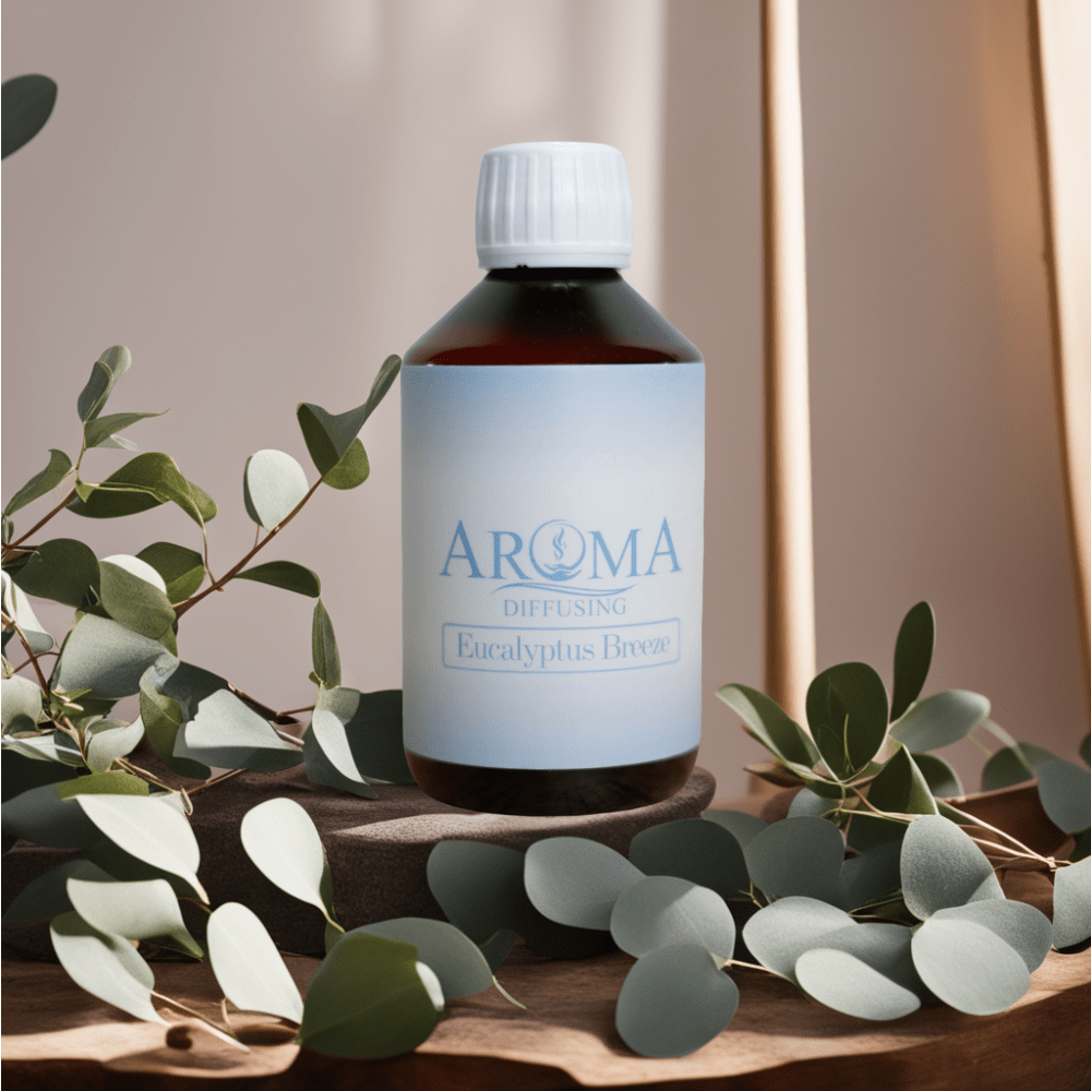 AromaDiffusing Geurolien Inhoud 1000 ML Geuren Olie Verschillende Geuren Eucalyptus Breeze - Geurolie Navulling - 1000ml - AromaDiffusing