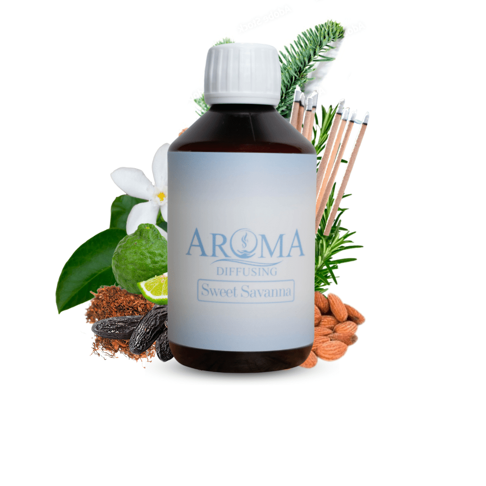 AromaDiffusing Geurolien Inhoud 1000 ML Geuren Olie Verschillende Geuren Sweet Savanna - Geurolie Navulling - 1000ml - AromaDiffusing