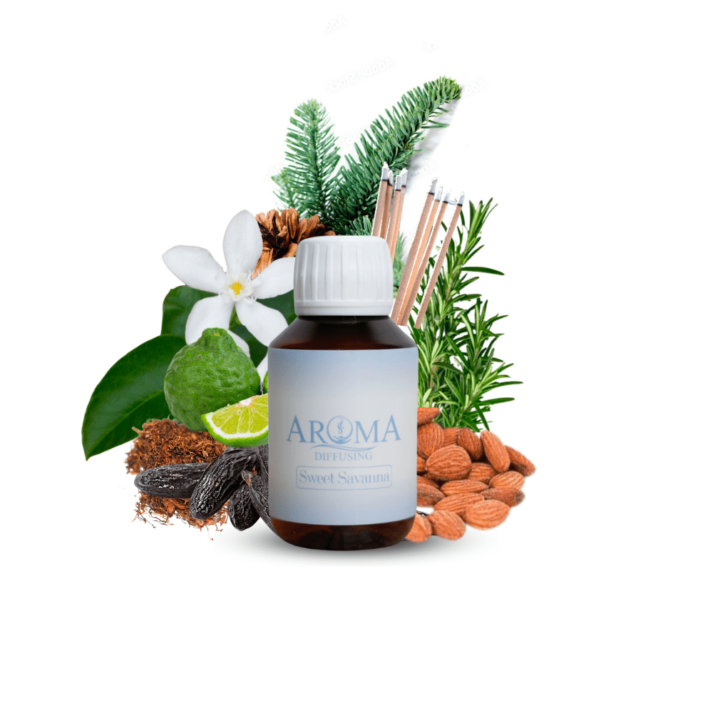 AromaDiffusing Geurolien Inhoud 100 ML Geuren Olie Verschillende Geuren Sweet Savanna - Geurolie Navulling - 100ml - AromaDiffusing