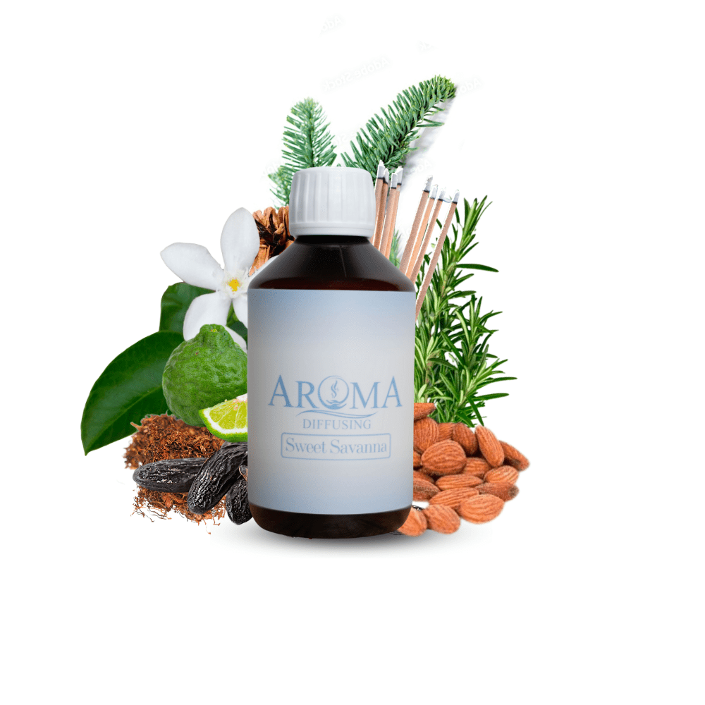 AromaDiffusing Geurolien Inhoud 250 ML Geuren Olie Verschillende Geuren Sweet Savanna - Geurolie Navulling - 250ml - AromaDiffusing