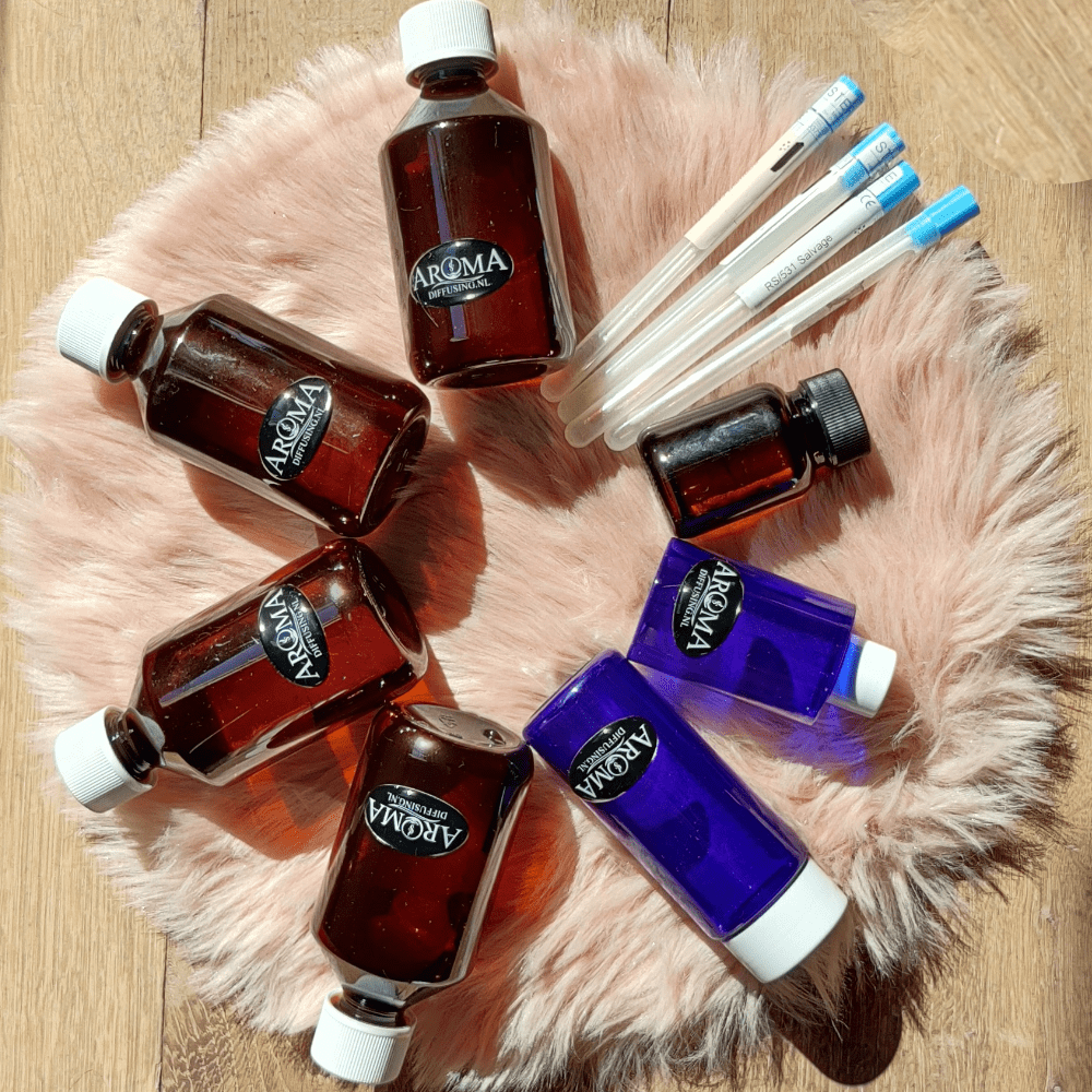 AromaDiffusing Aroma Mood 1000 ML Geuren Olie Navul Fles Verschillende Geuren - Geurolie Navulling - 500ml - AromaDiffusing