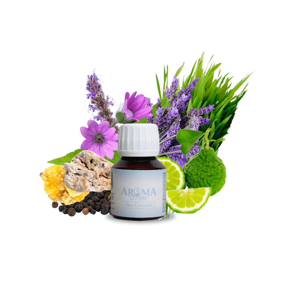 AromaDiffusing Geurolien Inhoud 50 ML Geuren Olie Verschillende Geuren Boss Essential - Mix en Test Set Geurolie - 3x 50ml + Reiniger (Gratis) - AromaDiffusing