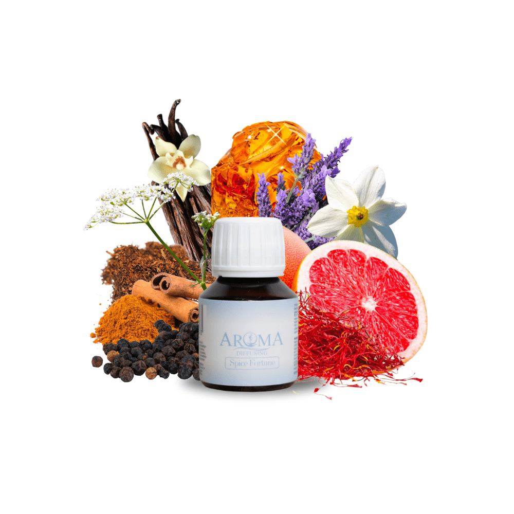 AromaDiffusing Geurolien Inhoud 50 ML Geuren Olie Verschillende Geuren Spice Fortune - Mix en Test Set Geurolie - 3x 50ml + Reiniger (Gratis) - AromaDiffusing