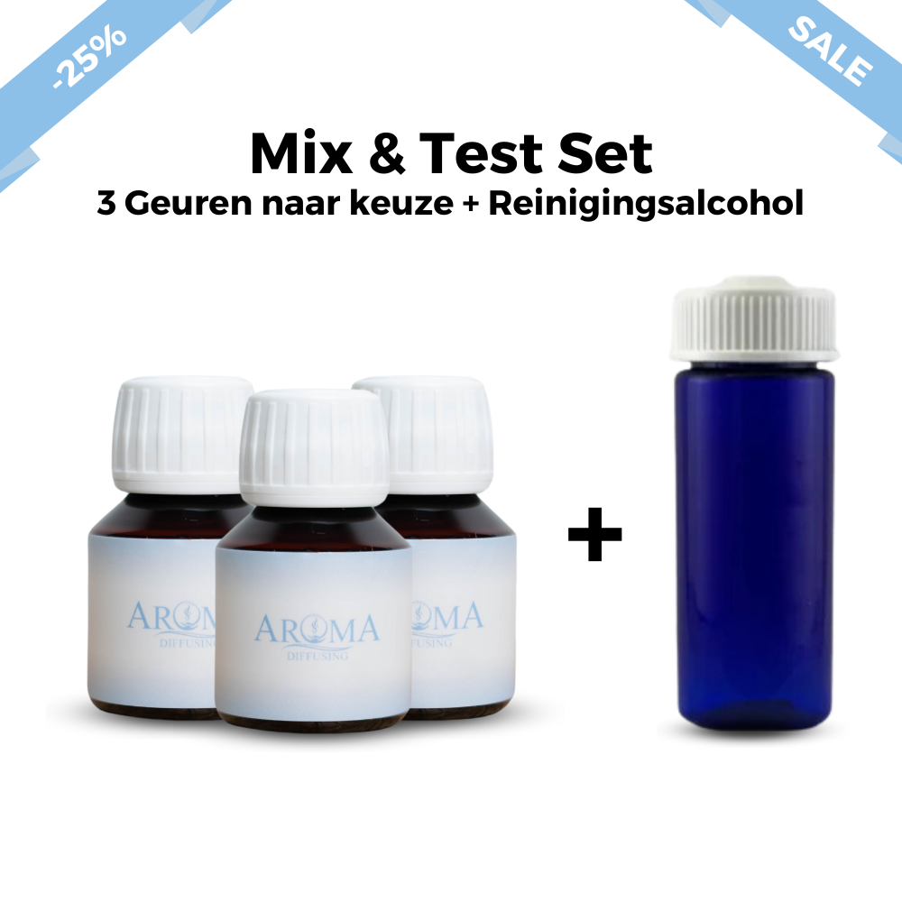 Mix en Test Set Geurolie - 3x 50ml + Reiniger