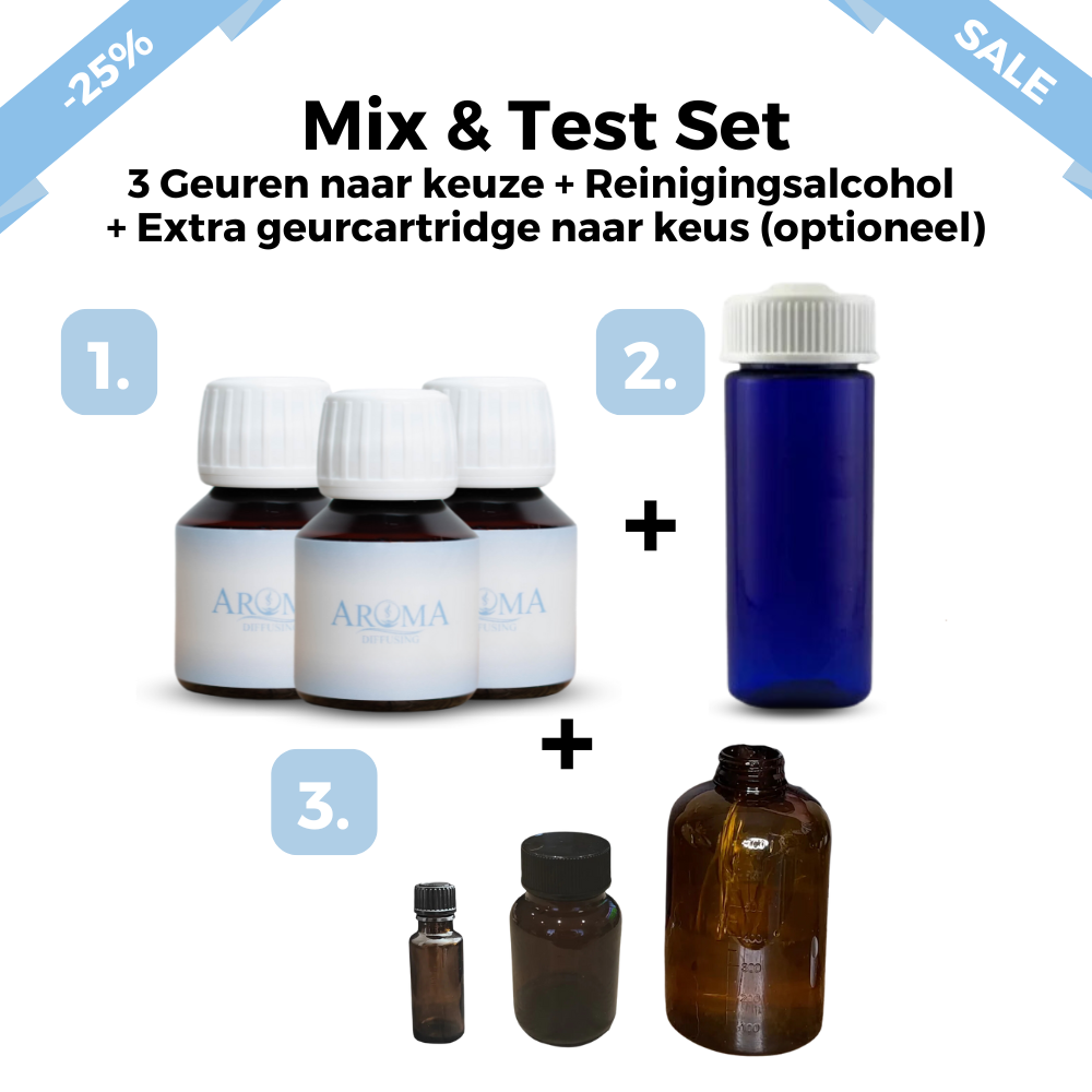 Mix en Test Set Geurolie + Cartridge