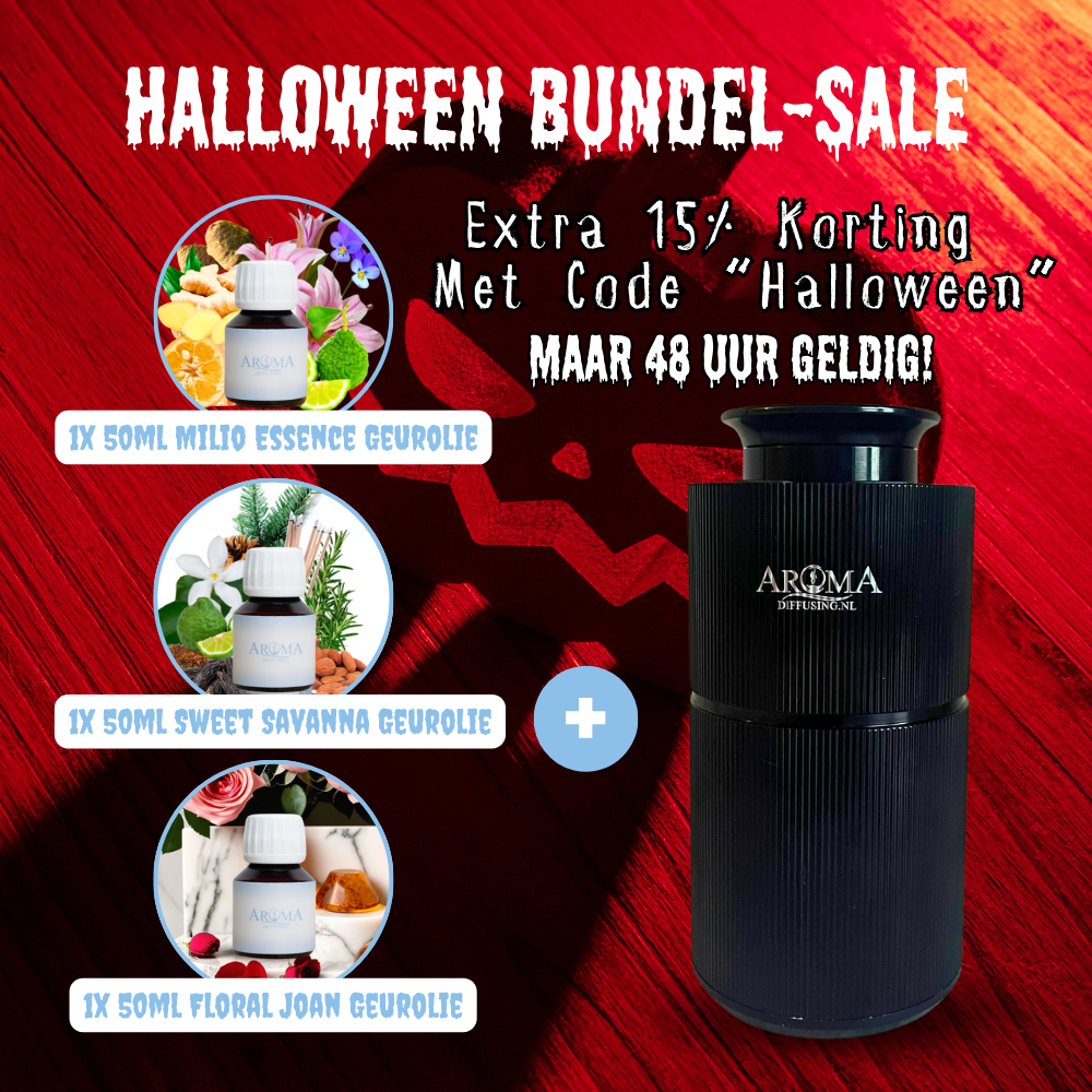 Halloween-deal Geurmachine Mini + Bestselling Olie Set