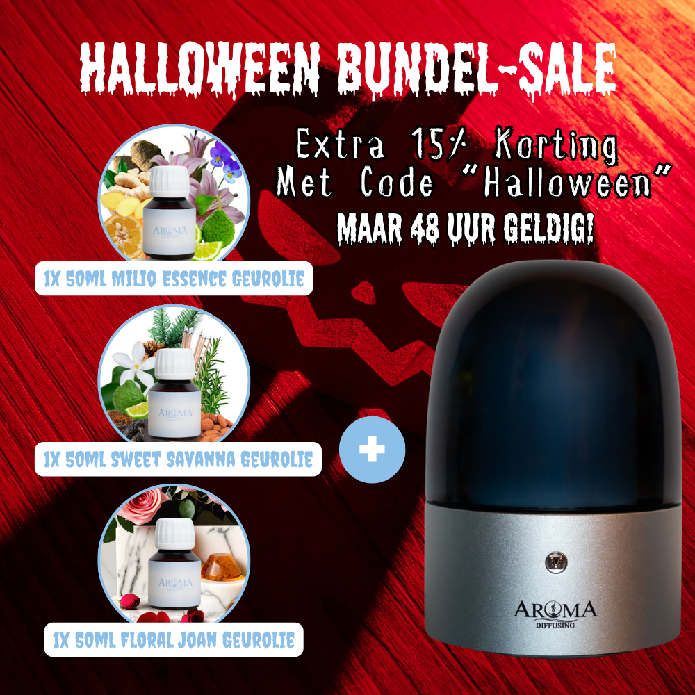 Halloween-deal Geurmachine Mood + Bestselling Olie Set