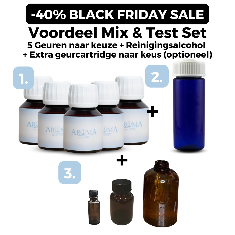 3+2 Gratis SALE - Mix en Test Set 5x50ml Geurolie