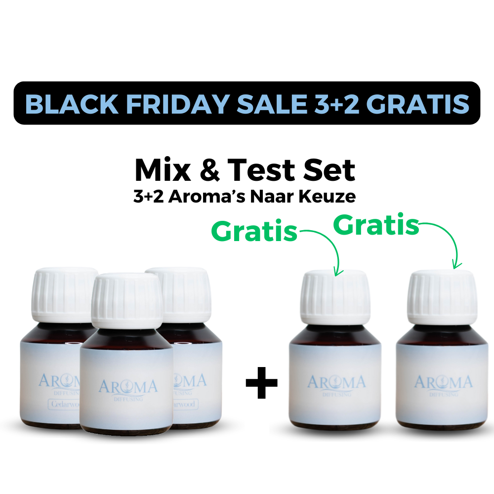 3+2 Gratis SALE - Mix en Test Set 5x50ml Geurolie