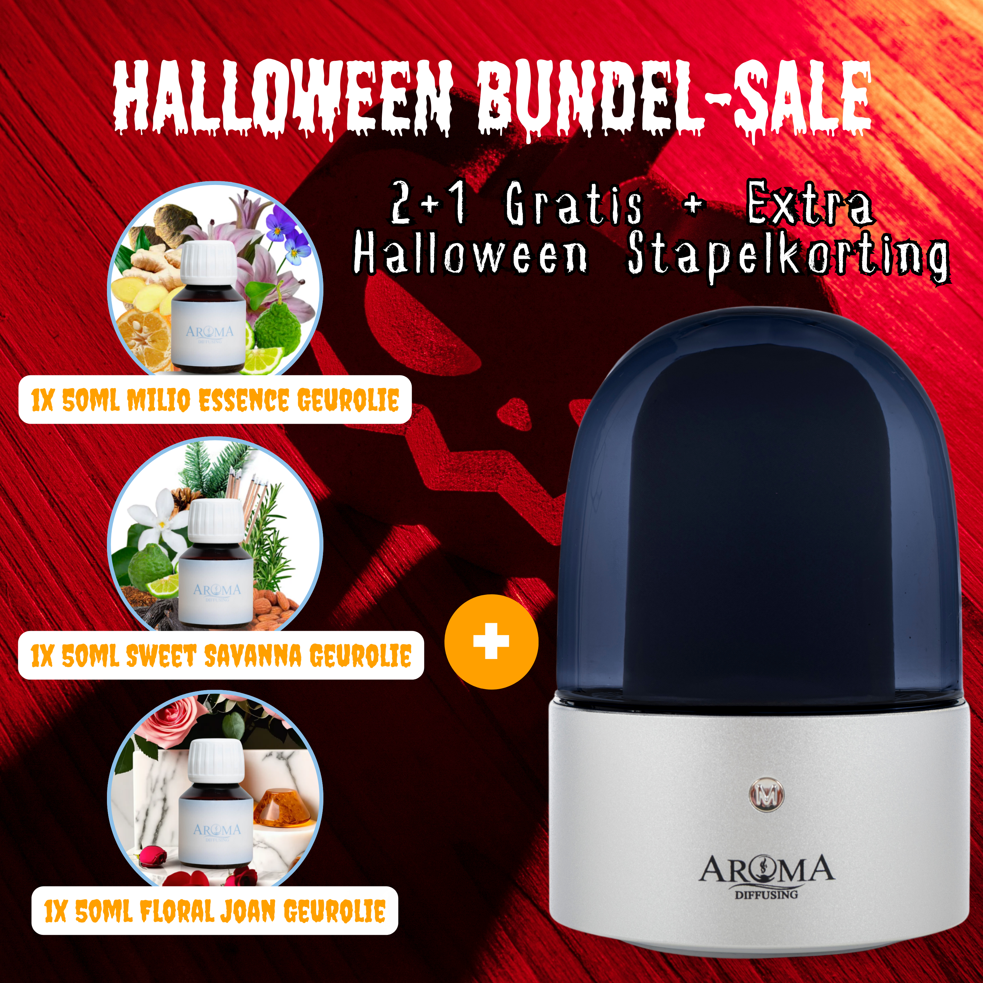 Aroma Diffuser Mood 60m² - App besturing