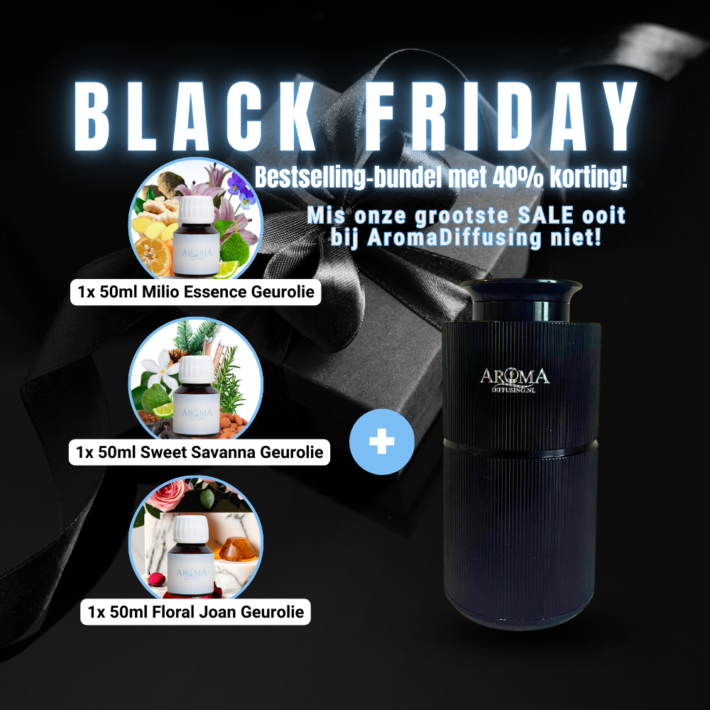 Black Friday-deal Geurmachine Mini + Bestselling Olie Set