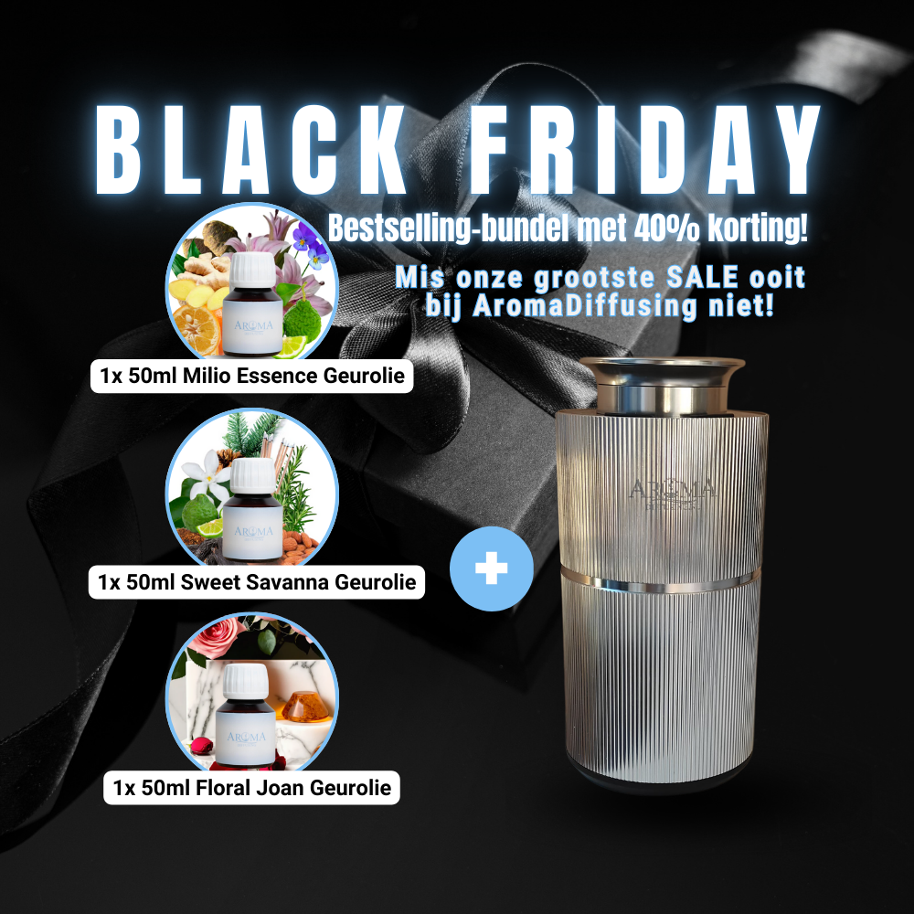 Black Friday-deal Geurmachine Mini + Bestselling Olie Set