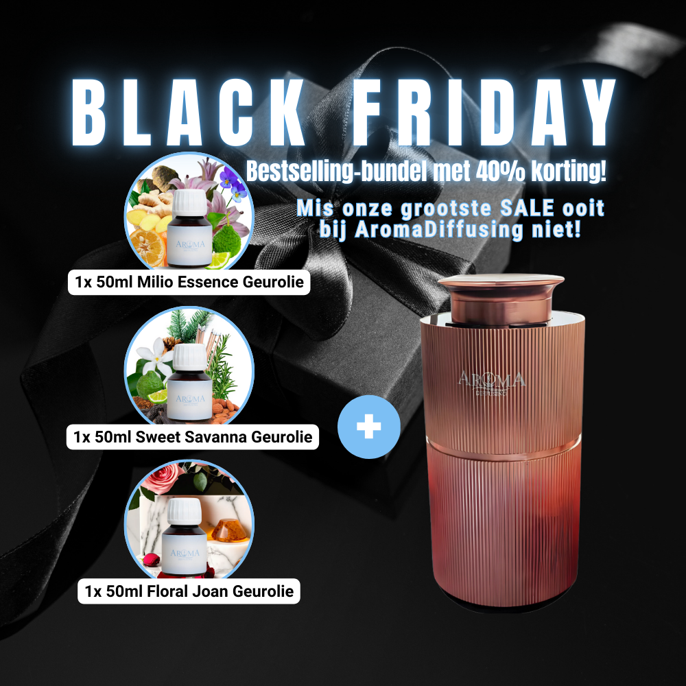 Black Friday-deal Geurmachine Mini + Bestselling Olie Set