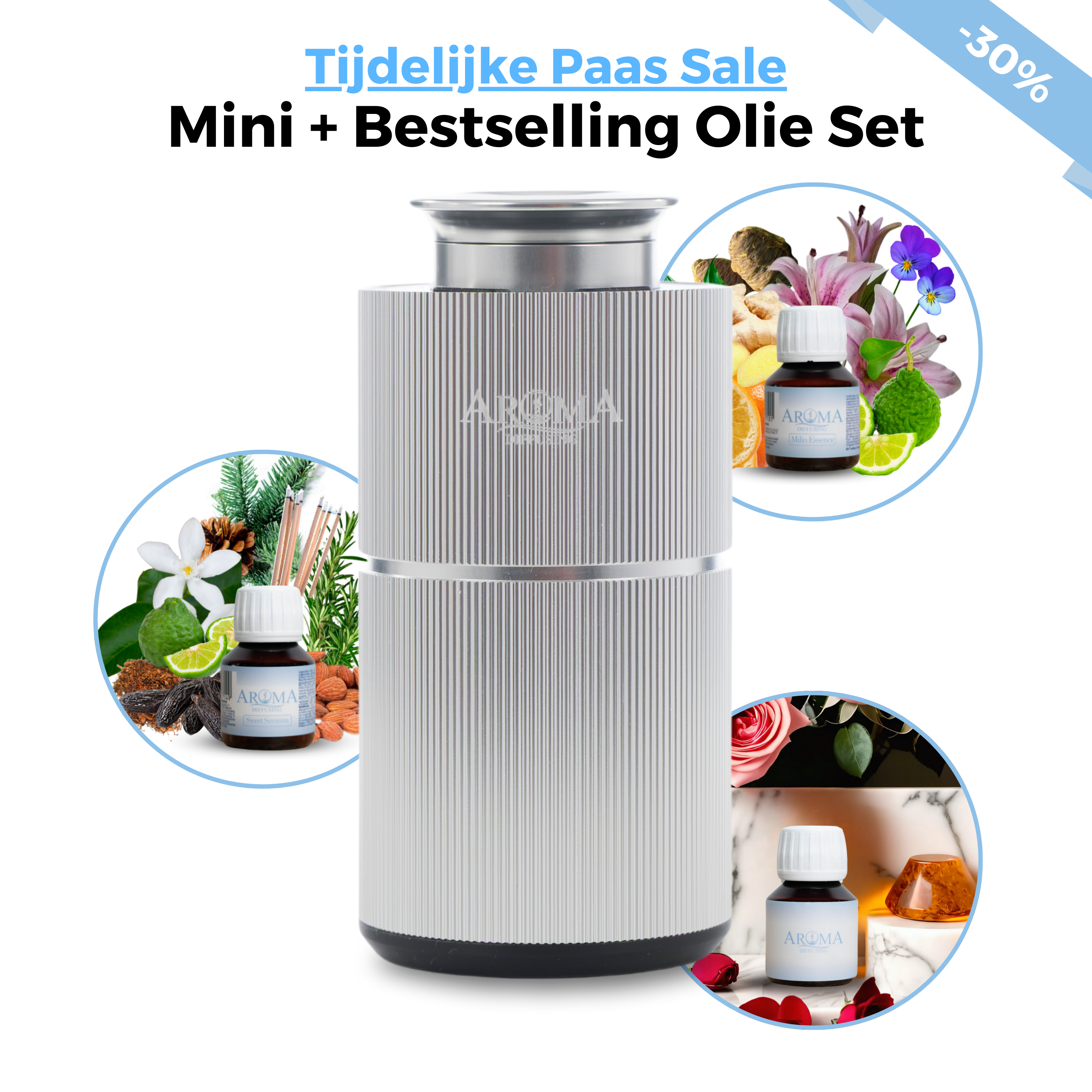 Paas-Sale Geurmachine Mini + Bestselling Olie Set