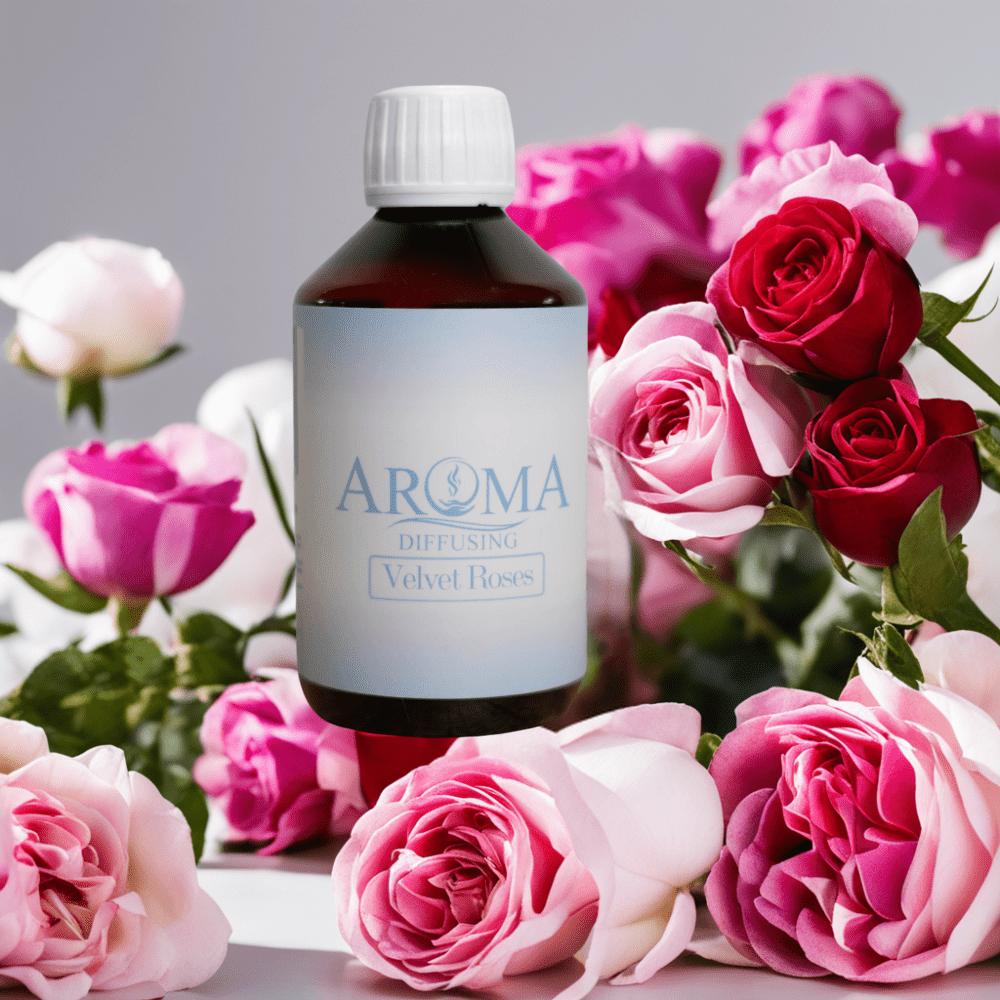 AromaDiffusing Geurolien Inhoud 1000 ML Geuren Olie Verschillende Geuren Velvet Roses - Geurolie Navulling - 1000ml - AromaDiffusing