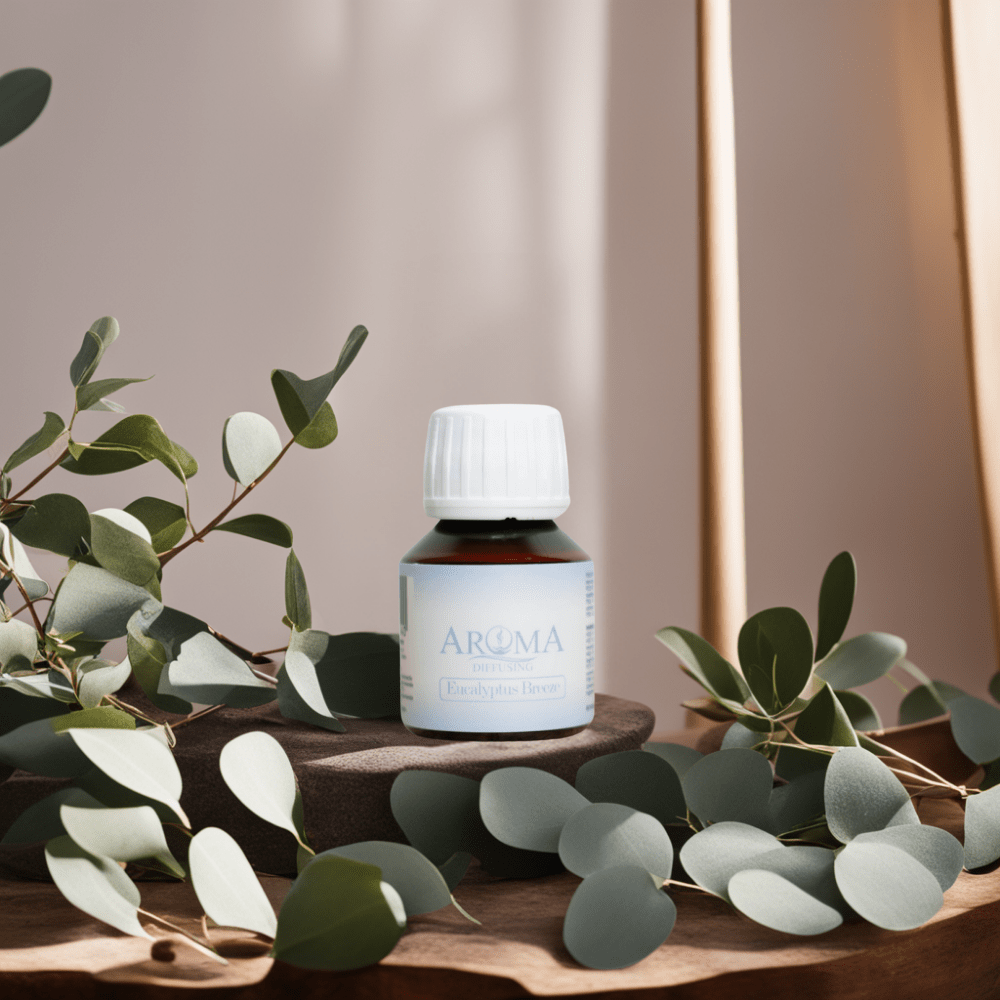 AromaDiffusing Geurolien Inhoud 50 ML Geuren Olie Verschillende Geuren Eucalyptus Breeze - Mix en Test Set Geurolie - 3x 50ml + Reiniger (Gratis) - AromaDiffusing