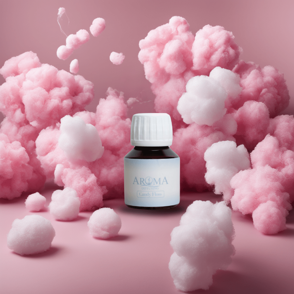 AromaDiffusing Geurolien Inhoud 50 ML Geuren Olie Verschillende Geuren Candy Floss - Mix en Test Set Geurolie - 3x 50ml + Reiniger (Gratis) - AromaDiffusing