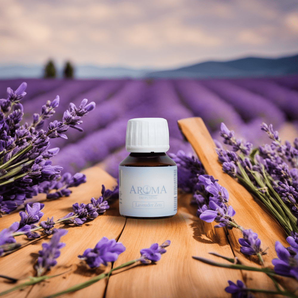 AromaDiffusing Geurolien Inhoud 50 ML Geuren Olie Verschillende Geuren Lavender Zen - Mix en Test Set Geurolie - 3x 50ml + Reiniger (Gratis) - AromaDiffusing